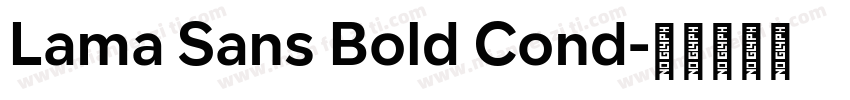Lama Sans Bold Cond字体转换